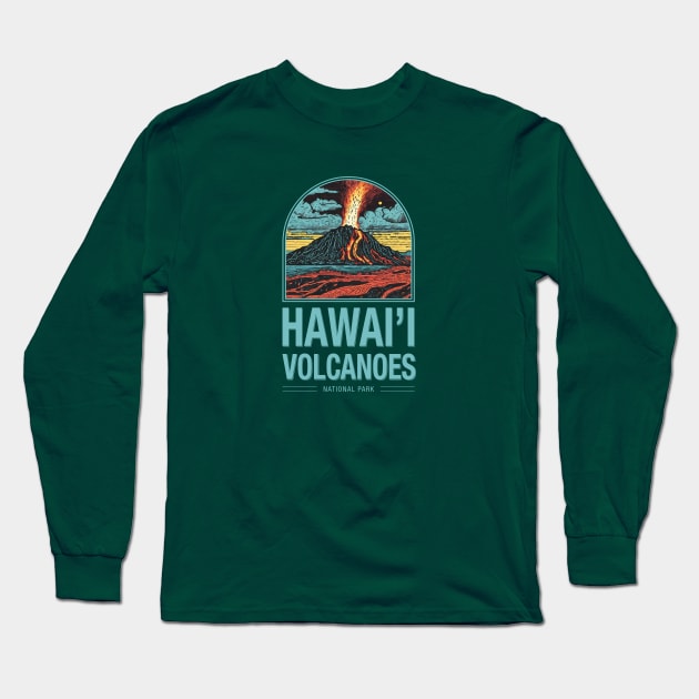 Hawai'i Volcanoes National Park Long Sleeve T-Shirt by Curious World